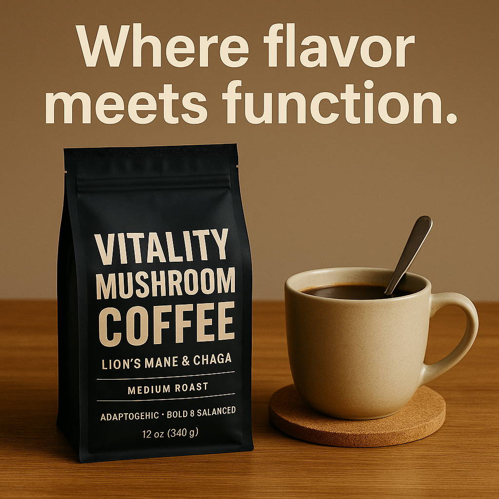 Vitality Mushroom Coffee (Medium Roast)